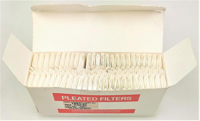 New Open Box Hach QT 1894-57 Pleated #605 Filter Papers - 125mm (Pack of 100)