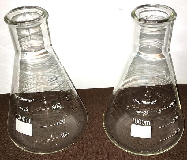 New Norchemist 1000mL Erlenmeyer Flask