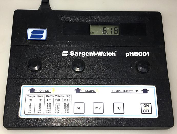 Used Sargent-Welch PH8001 pH Meter