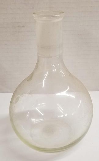 Used Corning PYREX 4100-250 Flat Bottom Boiling Flask - 250mL