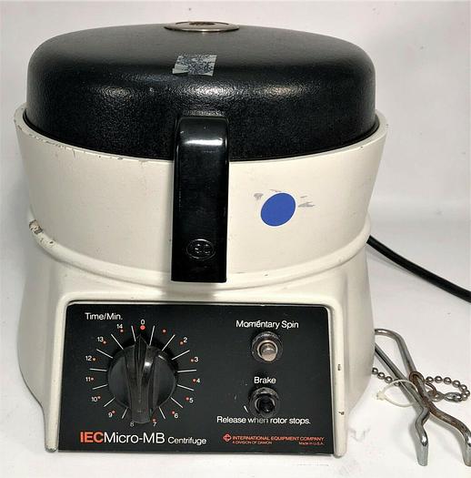 Used IEC Micro-MB Microcentrifuge with IEC 837 Rotor (12 x 1.5 - 2mL)