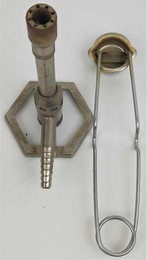 Used Bunsen Burner with Flint Starter