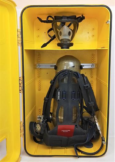 Used SurvivAir Panther 964800 NFPA Self-Contained Breathing Apparatus (SCBA) with Cylinder and Case