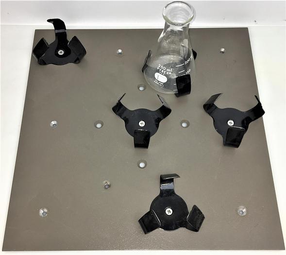 Used Shaker Platform with 5 x 250mL Flask Clamps - 14" x 14"