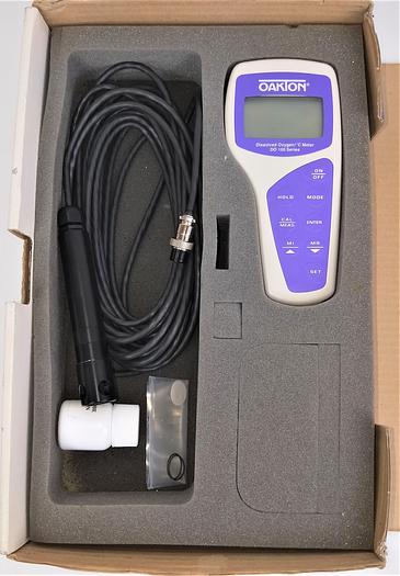 New Open Box Oakton DO 100 Series Portable Dissolved Oxygen Meter with 50-Ft Cable and Probe