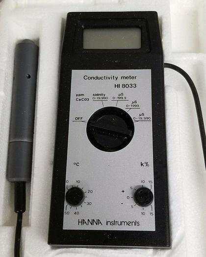 Used Hanna HI 8033 Portable Conductivity Meter