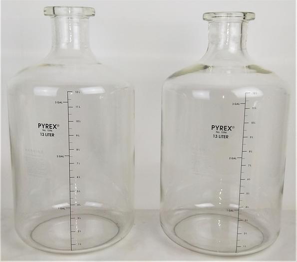 New Open Box Corning PYREX 1596-13L Carboy Solution Bottle - 13.25L