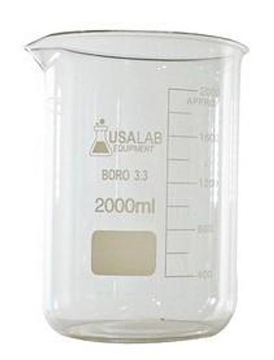 New USA Lab 2L Low Form Beaker