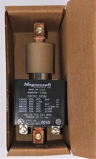 New Open Box Magnecraft WM60A-120A Mercury Displacement Relay