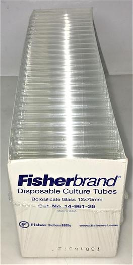 New Fisherbrand 14-961-26 Disposable Culture Tube - 12 x 75mm (Box of 125)