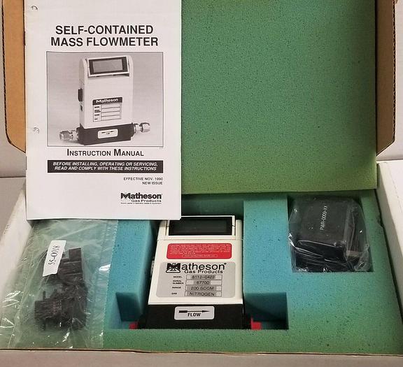 New open box Matheson 8112-0422 Self-Contained Mass Flowmeter for Nitrogen