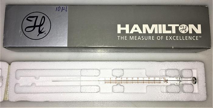 New Open Box Hamilton 80000 GasTight Injection Syringe, 1701N - 10μL