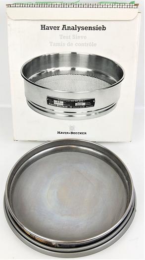 Used Haver Boecker #325 Stainless Steel 8" Air Jet Test Sieve (Half-Height) - 45μm