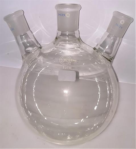 New Open Box QuickFit FR1L/3S/22A 3-Neck Round-Bottom Flask - 1000mL