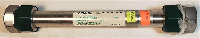 Used Vydac 218TP1022 C18 Preparative HPLC Column - 25 cm × 22 mm x 10µm