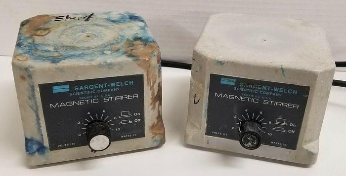 Used Sargent-Welch S-76491-10 Magnetic Stirrer - 4.25″ x 4.25″ Plate