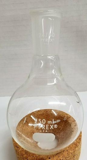 Used 250mL Round Bottom Boiling Flask with 24/40 Joint - Various Brands