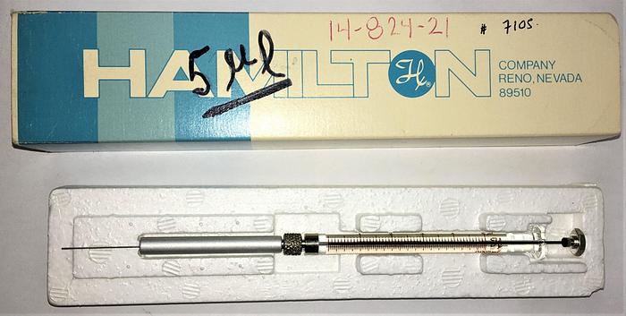 Used Hamilton 88000 Microliter #7105KH Injection Syringe  - 5 μL