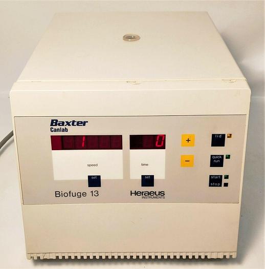 Used Heraeus Biofuge 13 (3613) MicroCentrifuge with 3743 Rotor (24 x 1.5 - 2mL)